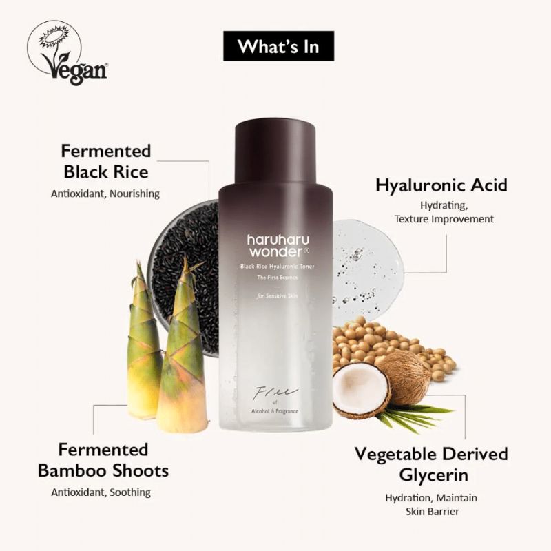 Black Rice Hyaluronic Toner for Sensitive Skin