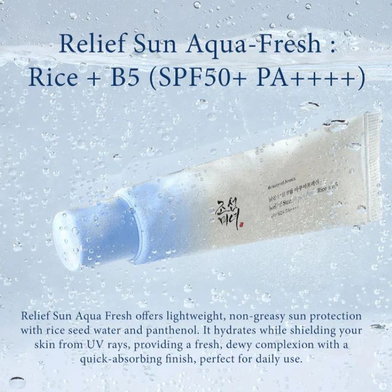 Beauty of Joseon Relief Sun AQUA Fresh Rice + B5 SPF 50+ PA++++ (50ml)