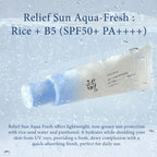 Beauty of Joseon Relief Sun AQUA Fresh Rice + B5 SPF 50+ PA++++ (50ml)