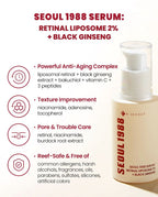 K-Secret Seoul 1988 Serum Retinal Liposome 2% + Black Ginseng (30ml)