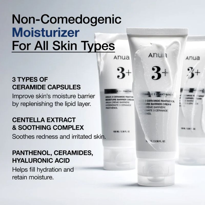 ANUA 3 Ceramide Panthenol Moisture barrier Cream (100ml)
