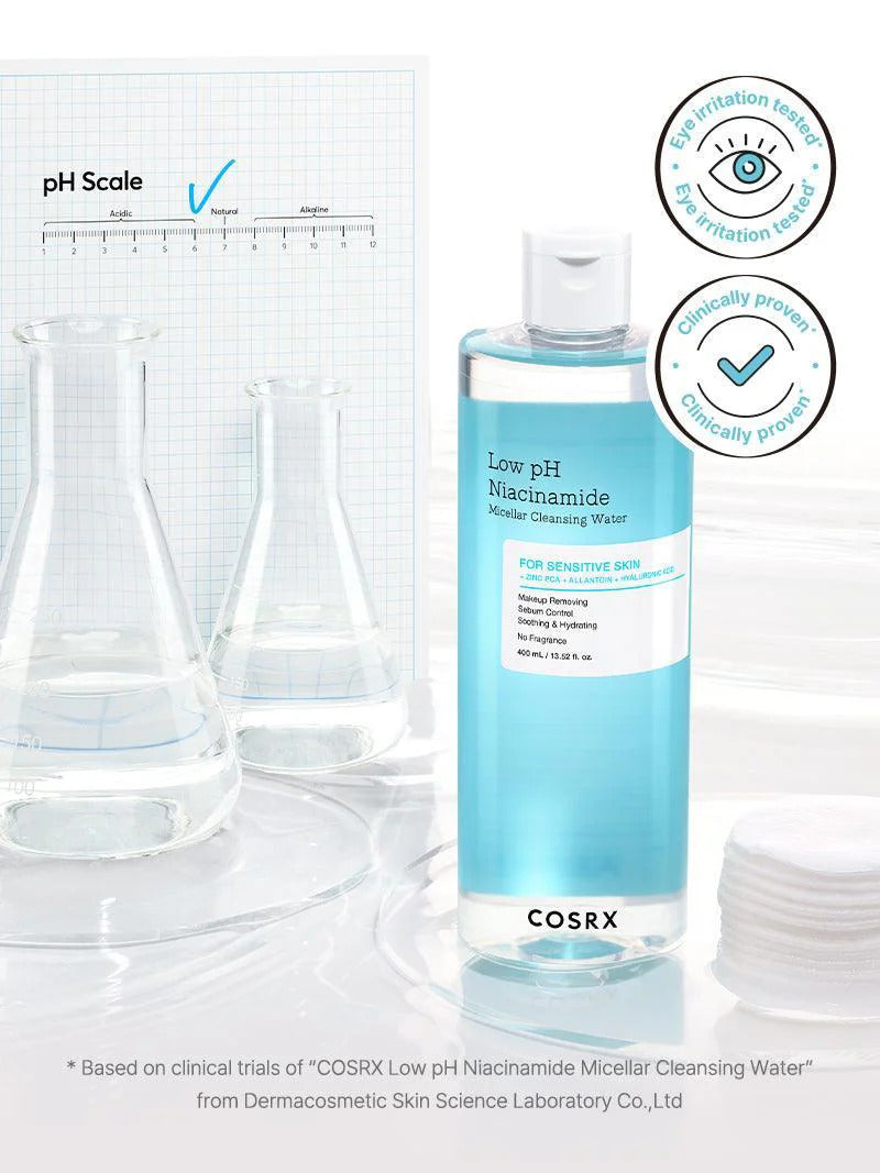 COSRX Low pH Niacinamide Micellar Cleansing Water (400ml)